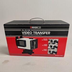 Ambico Complete Video Transfer System Vtg Model V-0651 Photos & Slides New Read